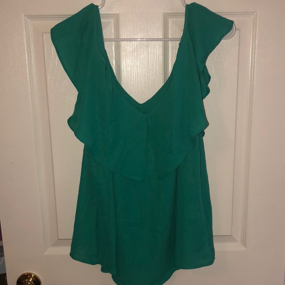 Brand new with tags sheer green shirt